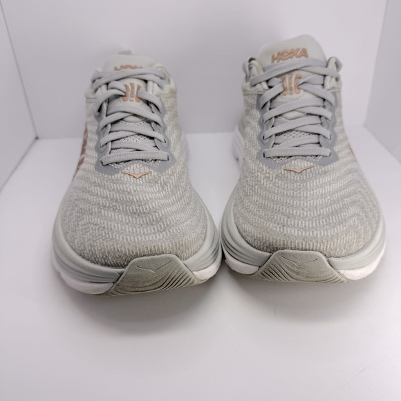 Hoka One One Gaviota 5 Wide Color Harbor Mist/Rose Gold
SZ 5.5 Wide - Picture 2 of 8